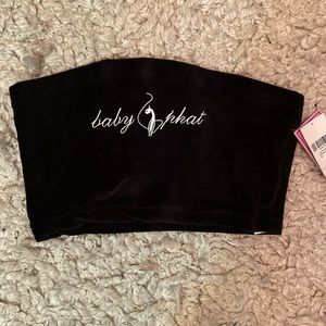 Black baby phat tube top